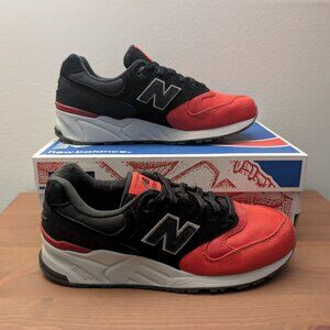 New Balance Classics 999 ML999WXA "Red Toe" - Black/Red/Grey - Men's Size 8M